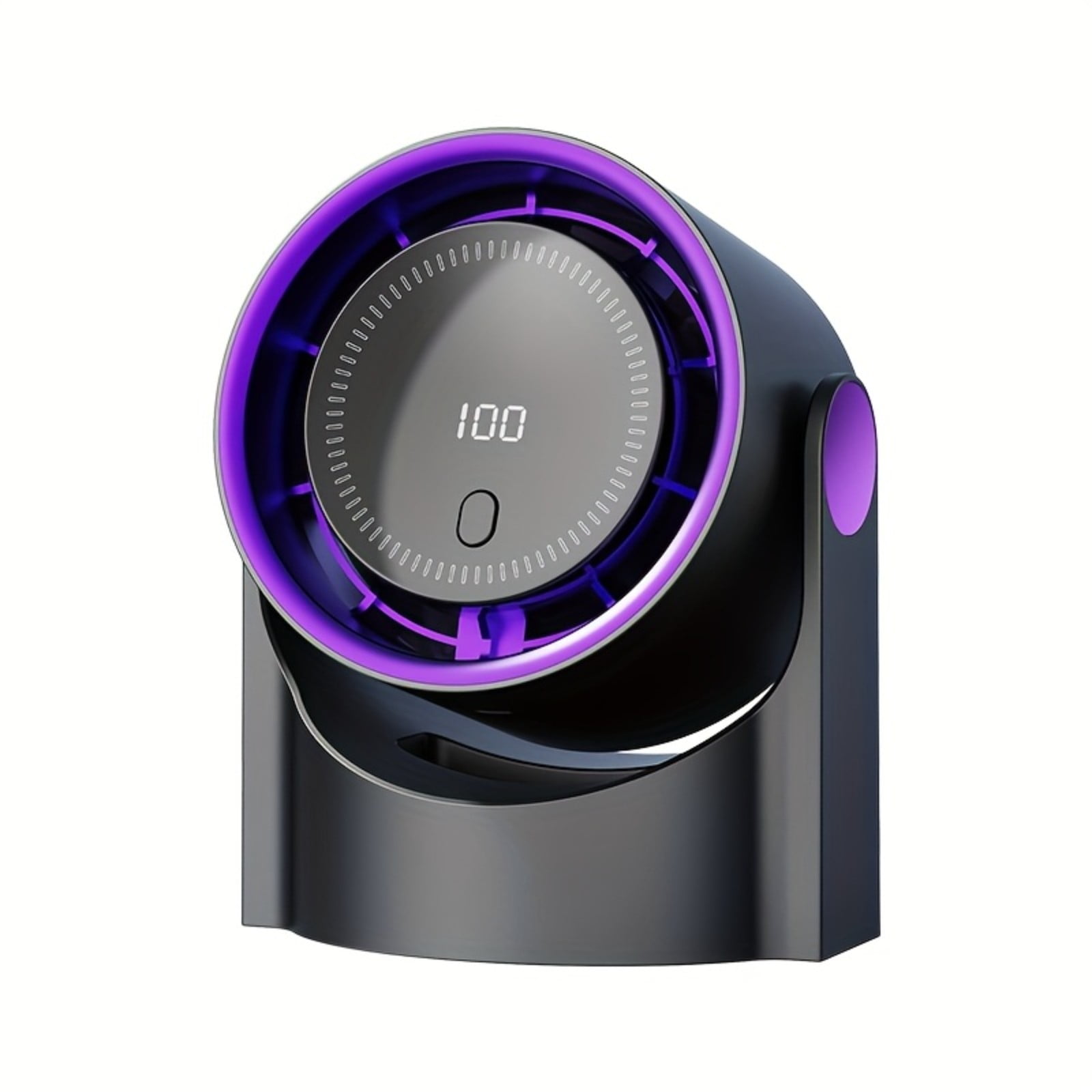 ZMKIAG 1000mAh New Model Desktop Bladeless Fan, Portable USB Digital Display with 100 Speed Settings, High Speed Small Fan for Home Office Kitchen Travel Camping