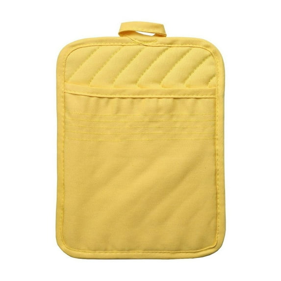 ZMKIAG 2 PCS Cotton Heat Resistant Pot Holders with Pocket, Non Slip Grip Large Potholders, Thick & Safe Household Baking Heat Resistant Pad for Kitchen Baking Cooking