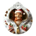 thumbnail image 1 of ZMKIAG 2025 Dated Acrylic Christmas Tree Ornaments Set - Modern Shatterproof Animal Pendant for Xmas Stocking Stuffers, Festive Gift Exchange for Women, Men, Friends and Family, 1 of 4