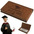 thumbnail image 1 of ZMKIAG 2025 Personalized Graduation Money Holder, Graduation Gifts Money Holder with Name, Wooden Graduation Card Box Cash Holder Envelope, Graduation Gifts for Birthday Party Favor, 1 of 6