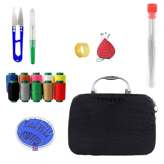 ZMKIAG 2025 Upgrade Big Eye Needles Set with Storage Box - Complete Sewing Kit for DIY Embroidery and Crafting, Portable Needle Threading Tool for Hand Sewing and Repairs