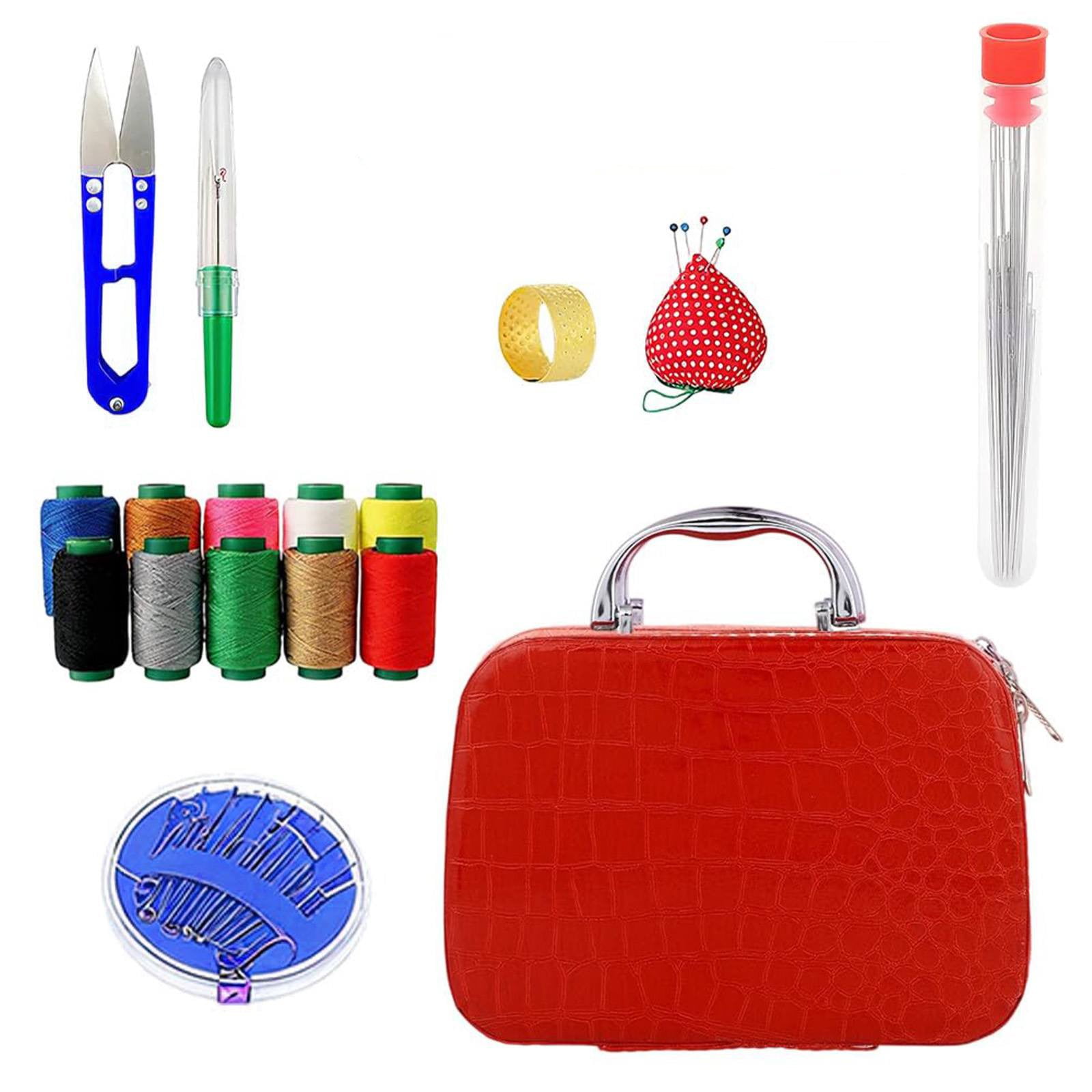 ZMKIAG 2025 Upgrade Big Eye Needles Set with Storage Box - Complete Sewing Kit for DIY Embroidery and Crafting, Portable Needle Threading Tool for Hand Sewing and Repairs