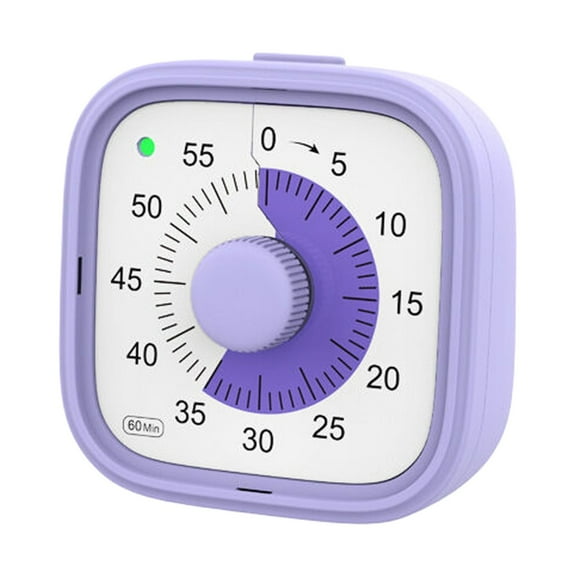 ZMKIAG 3 Inch Visual Timer with Protective Case, 60 Minute Countdown Timer for Kids with Power Indicator Light, Clock Time Management Tool for Classroom Home and Kitchen