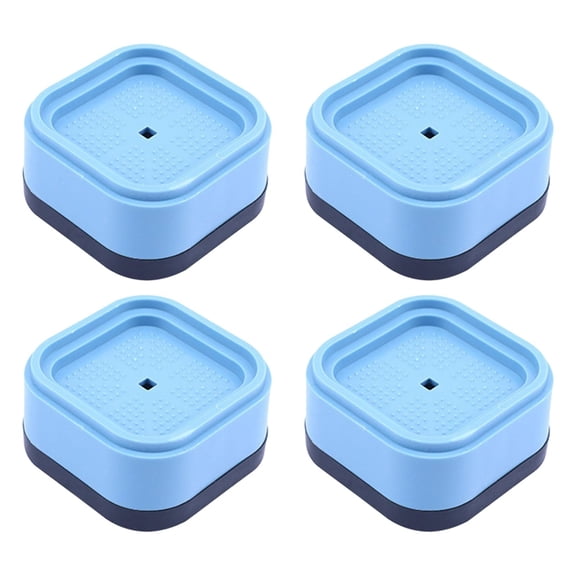 ZMKIAG 4-Pack Heavy Duty Adjustable Bed Sofa Legs with Anti-Slip Pads, Furniture Leveling Feet for Desk Table Cabinet, 2.5-4 Inch Height Rubber & Foam Stabilizers
