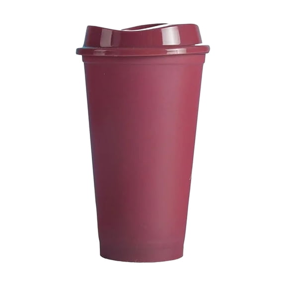 ZMKIAG 401ml Reusable Color-Changing Cups with Lids - BPA-Free 13.5 oz To Go Coffee Cups with Lids Travel Cups Plastic Cups with Lids Reusable Coffee Mugs for Hot and Cold Drinks