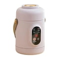 thumbnail image 1 of ZMKIAG 500W Portable Mini Multifunctional Health Electric Cooker with Ceramic Glaze Inner Pot - Small Slow Cooker with 12-Hour Reservation Function for Porridge, Rice, Soup and Steaming, 1 of 9