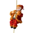 thumbnail image 1 of ZMKIAG Animated Musical Santa Claus Rope Climber - Battery-Operated Moving Christmas Decoration with Festive Music - Climbing Santa Figure for Christmas Tree and Holiday Room Decor, 1 of 9