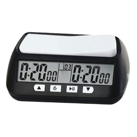 ZMKIAG Chess Specific Clock, Multifunctional Digital Countdown Battery Powered Weiqi Timer, Shockproof Pad Electronic Clocks, Professional for Chess Weiqi Board Games Timer