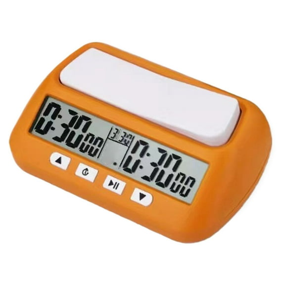 ZMKIAG Chess Specific Clock, Multifunctional Digital Countdown Battery Powered Weiqi Timer, Shockproof Pad Electronic Clocks, Professional for Chess Weiqi Board Games Timer