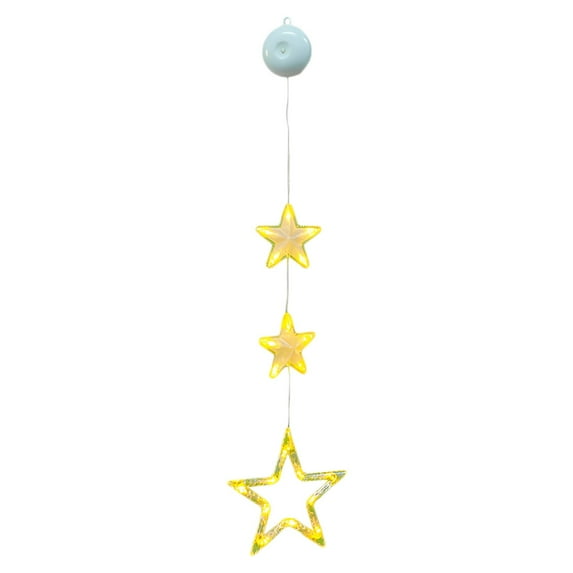 ZMKIAG Christmas LED Suction Cup Window Lights - Indoor/Outdoor Decorative String Lights for Tree & Home Style Holiday Decor, Battery-Operated Festive Lighting for Seasonal Display