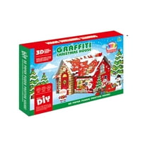 ZMKIAG Christmas Playhouse Cardboard Coloring House Build & Color Playhouse Diy Life Size House For 𝗞𝗶𝗱𝘀 Holiday Craft Activity Gift Decorate Personalize Cottage Fort