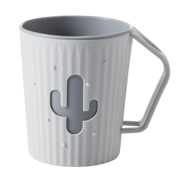 ZMKIAG Cup, Unbreakable Wheat Straw Mugs with Handle, Plastic Coffee Cups, Reusable Drinking Cups, Plastic Toothbrush Cup Tumbler for Tea,Coffee,Camping, Dishwasher Safe