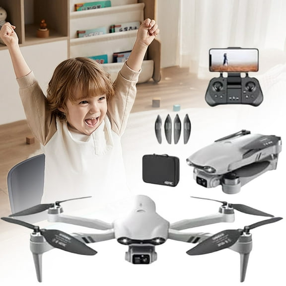 ZMKIAG F10 Folding GPS Drone, Aerial Photography Dual Intelligent Positioning Return Quadcopter, Professional Remote Control Aircraft, Sturdy Drop- and Wind- Design Drones with Uhd Camera.0AD