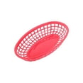 thumbnail image 1 of ZMKIAG Fast Food Baskets, 9.5 Inches Round Plastic Bread Fry Baskets, Serving Tray for Fast Food Restaurant, Deli Serving, Barbecues, Picnics, Parties, Hot Dogs, Chicken, Burgers, 1 of 6