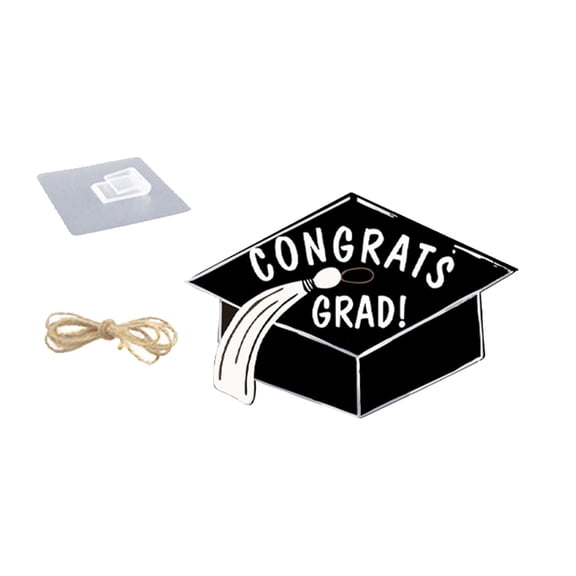 ZMKIAG Graduation Party Decorative 2025, Vintage Graduation Welcome Plaque - Engravable Wooden Porch Decor, Commencement Lawn Display & Graduate Photo Frame Accents
