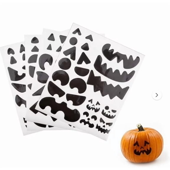 ZMKIAG Halloween Stickers, Pumpkin Decorations Stickers, 8 Sheets Pumpkin Stickers Crafts, Make a Pumpkin Face Stickers, Halloween Decorations, Autumn Pumpkin Decor Stickers