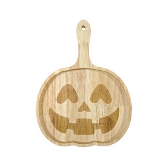 ZMKIAG Halloween Wooden Serving Platters – Pumpkin & Ghost Shape Charcuterie Boards, Fall Wood Serving Trays, Decorative Snack Dish Plates for Autumn Holiday & Housewarming Presents