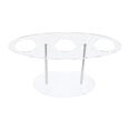 thumbnail image 1 of ZMKIAG Ice Cream Cone Holder, Clear 3 Holes Food Stand,Acrylic Waffle Cone Display Stand,Hand Roll Sushi Popcorn stand Rack for Kids Party Birthday Wedding Decoration, 1 of 8