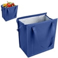 thumbnail image 1 of ZMKIAG Insulated Cooler Bag, Reusable Grocery Bag for Food Delivery | Heavy Duty Large Bag, Collapsible Shopping Tote with Zippers, Foldable Camping Bag, Leak Proof, 1 of 5