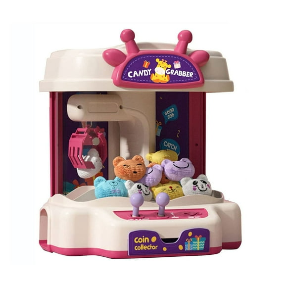 ZMKIAG Interactive Capsule Toys Surprise Doll Toy - 10 Mini Dolls with 20 Gachapon- Music & Light-Up Game Machine with USB Cable for Boys & Girls - Fun Arcade-Style Play at Home