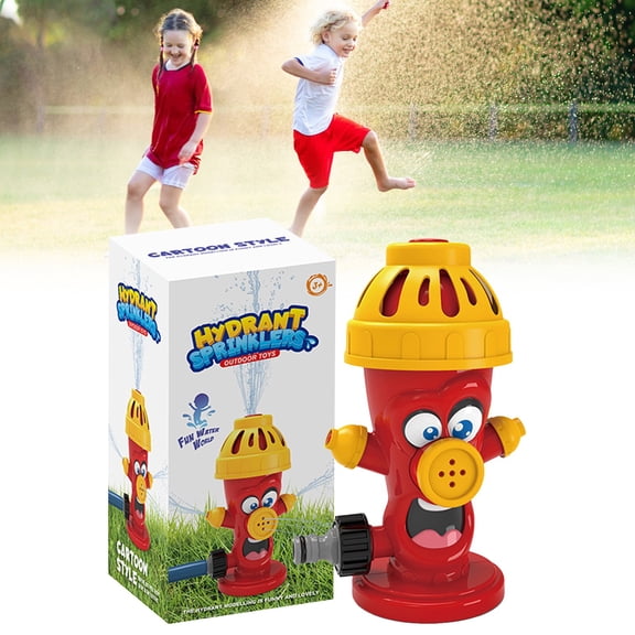 ZMKIAG 𝗞𝗶𝗱𝘀 Outdoor Sprinkler Toy - Fire Hydrant Water Play Set for Backyard Fun - Adjustable Garden Hose Sprinkler for Boys & Girls Ages 3-8 - Summer Cooling Activity Toy
