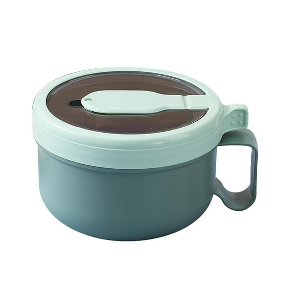 ZMKIAG Lunch Box with Lid, Microwave-Safe Ramen Noodle Bowl with Lid, 850ml Round Soup Cooker for College Dorm, Instant Cooking – BPA-Free Noodle Pot for Ramen, Soup, Pasta