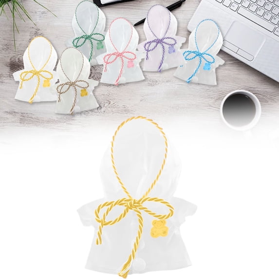 ZMKIAG Mini Clear Raincoat for 17cm Dolls - Waterproof Doll Clothes Accessories - Cute Outfit for Collectors & DIY Dollhouse Decor - Fits Fashion Dolls & Plush Toys