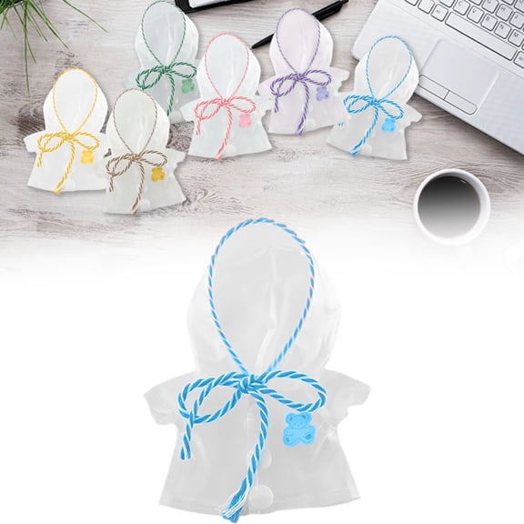 ZMKIAG Mini Clear Raincoat for 17cm Dolls - Waterproof Doll Clothes Accessories - Cute Outfit for Collectors & DIY Dollhouse Decor - Fits Fashion Dolls & Plush Toys
