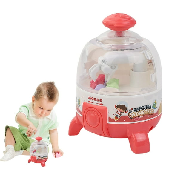 ZMKIAG Mini Rocket Shape Claw Machine for 𝗞𝗶𝗱𝘀 - 1-Piece Tiny Surprise Toy Set - Fingertip Sensory Toys for 3-7 Year Old Boys & Girls - Birthday Party Favors & Goodie Bag Fillers