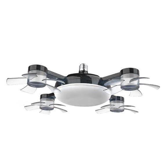 ZMKIAG Modern Ceiling Fans with Lights, 20" 60w Smart Telecontrol Ceiling Fan with Adjustable 3 Color and 4 Model, Ceiling Fan with Light for Bedroom, Living Room, Kitchen