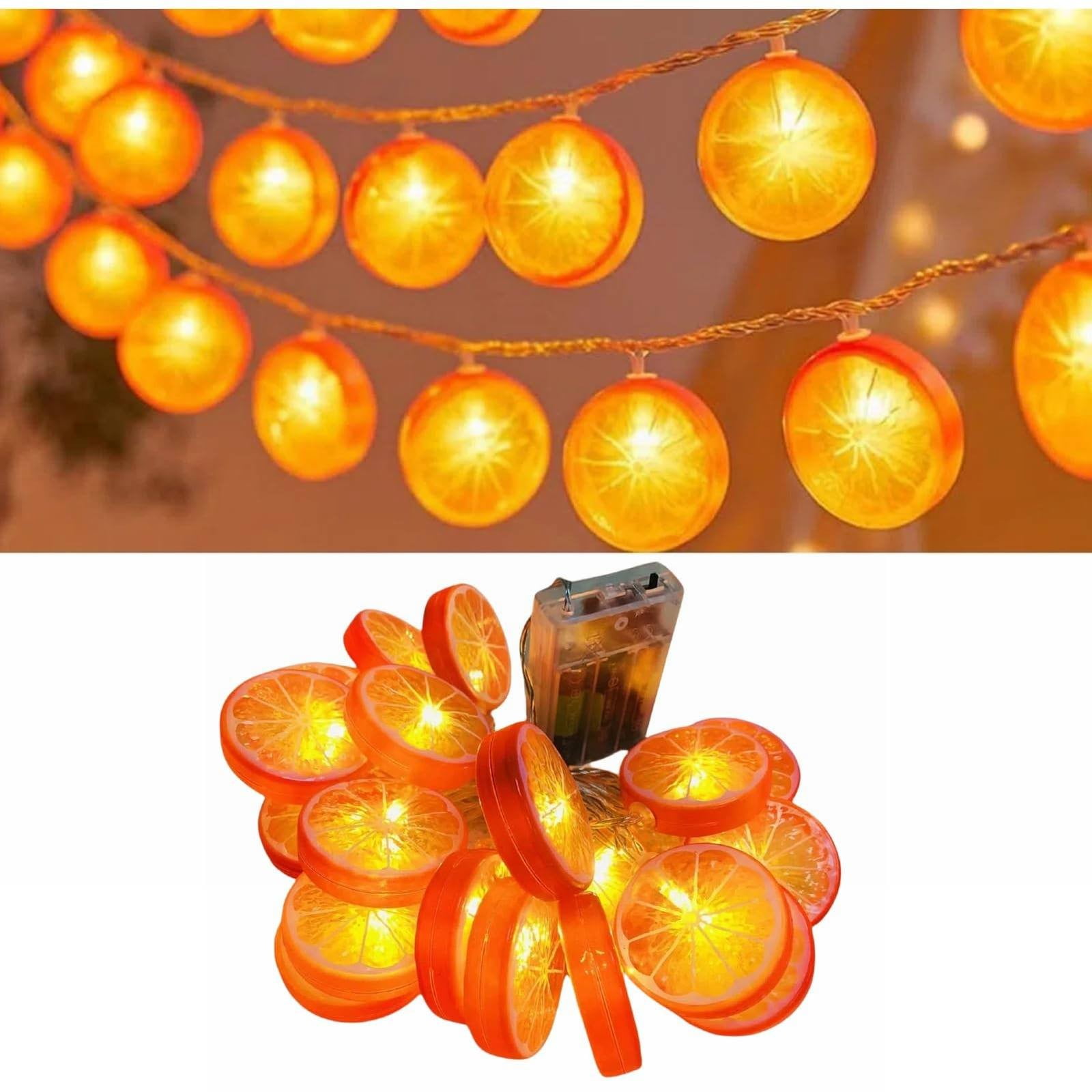 ZMKIAG Novelty Orange Lemon Slice Light String Decor, Battery Operated Warm  Twinkle Christmas Hanging Lights for Kitchen, Party, Wedding, Festival,  Home Decorations.002 - Walmart.com, image size:1600x1600