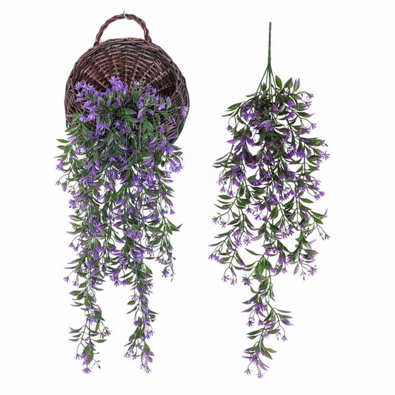 ZMKIAG Orange Blossom Artificial Flowers Decoration, Fake Hanging Plants Vines, Recycle Fake Plants Faux Plastic Greenery for Farmhouse Garden Home Indoor Outdoor Decoration