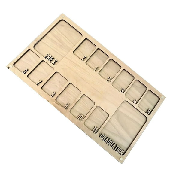 ZMKIAG Personalized Wooden School Years Photo Frame, Pre K to Graduation Picture Frame, Displays Pictures Graduation Photo Collage Wall Hanging Collage School Picture Frame