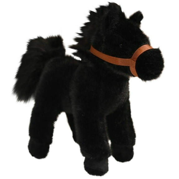 ZMKIAG Realistic Galloping Horse Plush Toy - Soft Stuffed Animal with Brushable Mane & Posable Legs - Detailed Lifelike Collectible Figure for 𝗞𝗶𝗱𝘀, 𝗚𝗶𝗿𝗹𝘀, 𝗕𝗼𝘆𝘀 and Animal Lovers