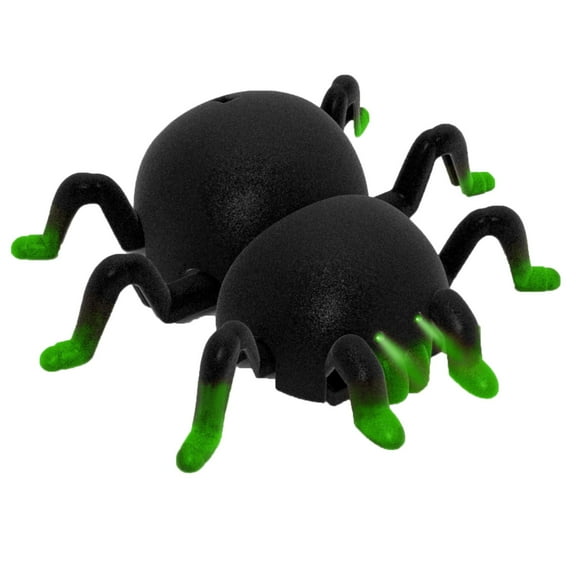 ZMKIAG Remote Control Halloween Spider Wall Climbing Toys - Flocking Spider Themed Indoor Play Climber with LED Lights for 𝗕𝗼𝘆𝘀 & 𝗚𝗶𝗿𝗹𝘀 Ages 3 and Up, Fun Interactive 𝗞𝗶𝗱𝘀 Gift