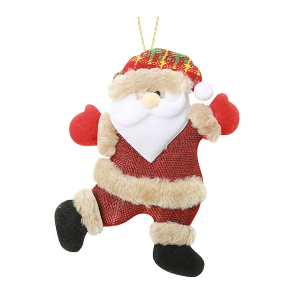 ZMKIAG Santa Reindeer and Snowman Hanging Christmas Ornaments Set - 3D Doll Figurine Tree Decorations for Xmas Home, Office and Gardens, Patios Indoor Outdoor Festive Décor