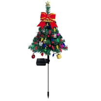 ZMKIAG Solar-Powered 30-Inch Outdoor Christmas Tree Lights, Energy-Efficient Multicolored String Lights for Festive Patio, Garden, Pathway and Indoor Xmas Decorations