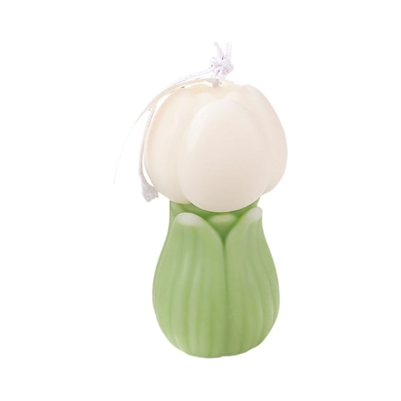 ZMKIAG Tulip Shaped Scented Candles, Handmade Cute Flower Shape Candle with Soft Colors & Pleasant Fragrance, Scented Candles for Mom for Christmas, Birthday, Thanksgiving, Mother's Day