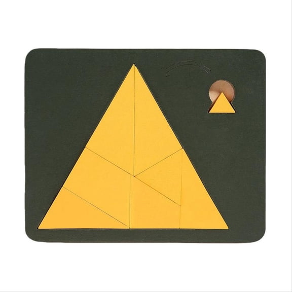 ZMKIAG Wooden Block Puzzle Game and Disappearing Design Challenge, Brain Teaser Puzzle with Triangulation Meter for Educational Entertainment and Cognitive Skill Development