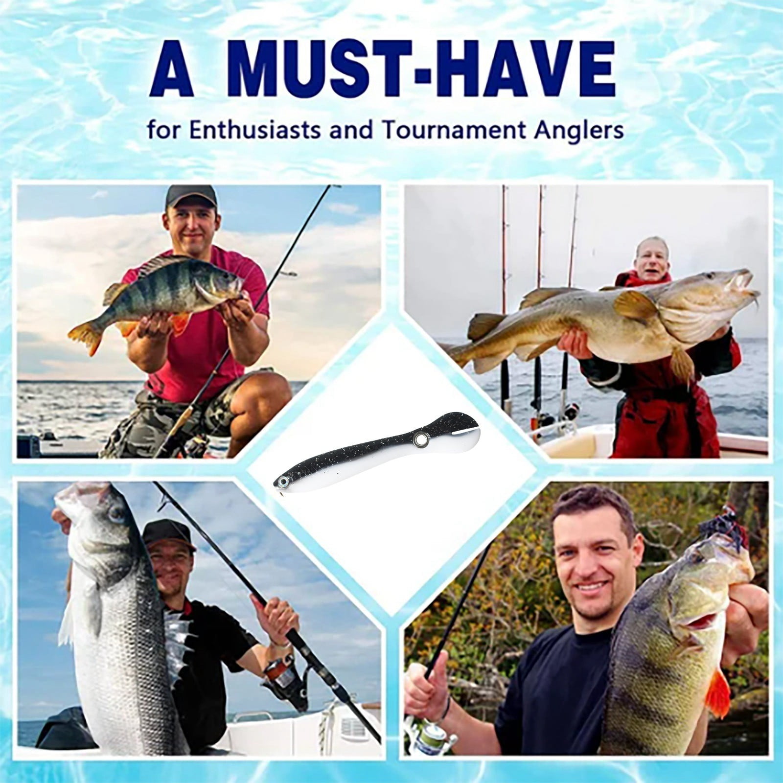 ZMLDEGSS 3600 Tackle Boxes Worm Harnesses for Walleye Soft Fishing