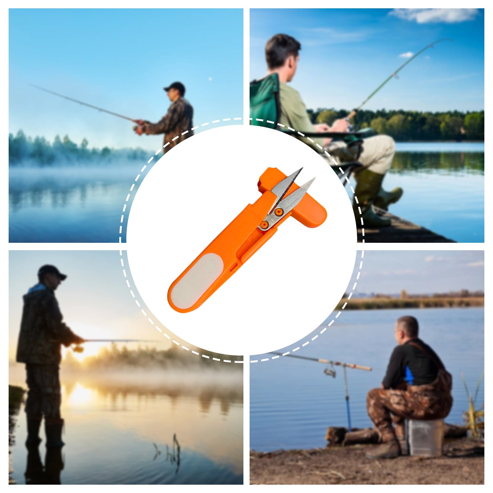 ZMLDEGSS Ice Auto Jigger Ice Hooded Fishing Scissors Shears Fishing