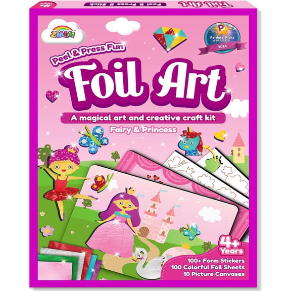 ZMLM Fun Art Kit for Kids: Art Crafts Princess Unicorn Gift for 4 5 6 7 8 9 Year Old Girls Mess Free Art and Craft Supplies for Kid Activity Kits Travel Toys Christmas Birthday Easter Gifts