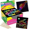 thumbnail image 1 of ZMLM Rainbow Scratch Paper Art Crafts Mini Notes Kids Gifts 4 5 6 7 8 9 10 Years Old Girls Boys Students Teens Classroom Prizes Supplies School Birthday Party Travel Toy, 1 of 7