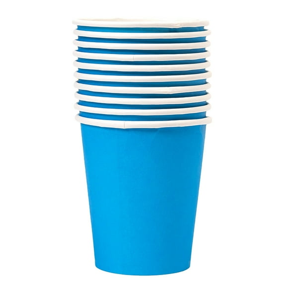 ZMMYMZA Disposable Paper Cups Small Cups, 9 oz, Multi-Color, 10 Count,