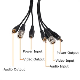 ZMODO W-VPA2050 CDATA - 165ft AWG22 Premade Siamese Video plus Power ...