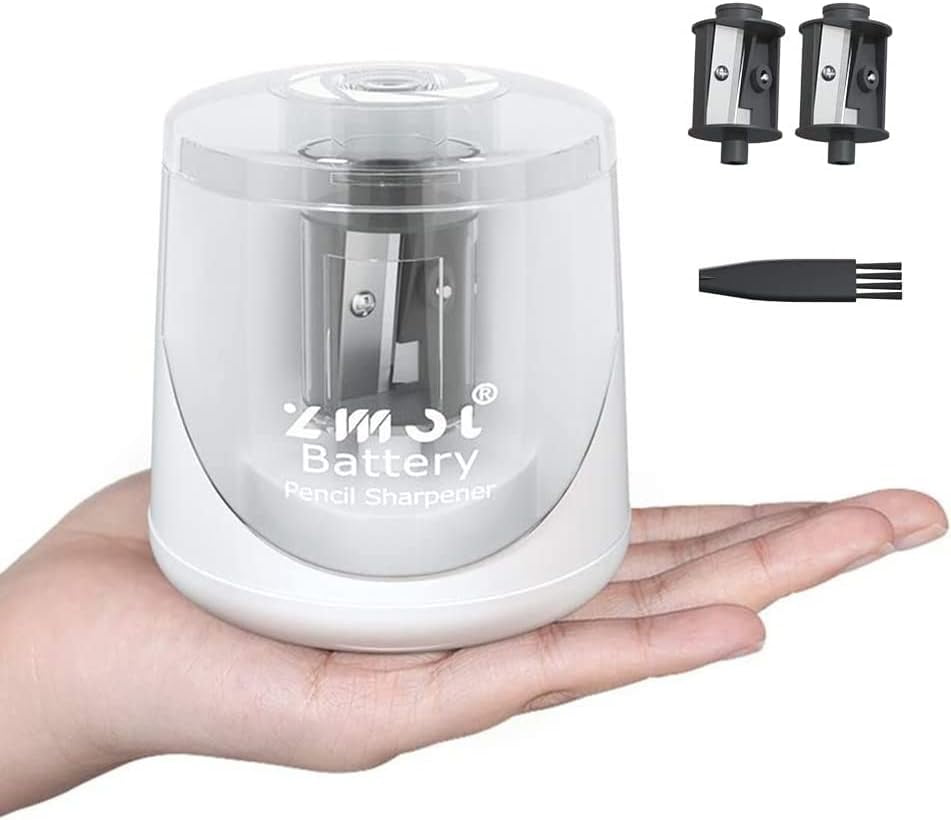 ZMOL Electric Pencil Sharpeners Battery Operated,Portable Small Battery