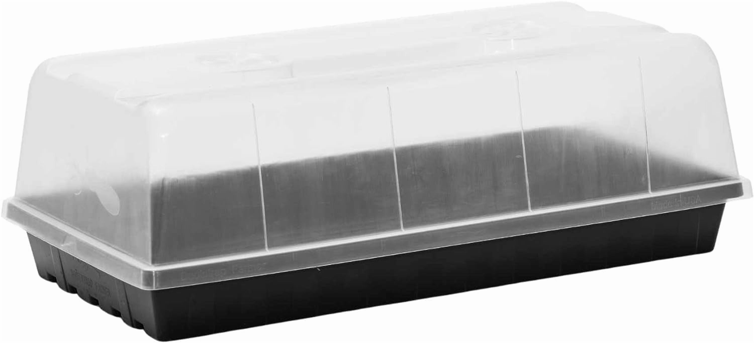 ZMSHOP 1020 Trays w/Humidity Dome Extra Strength, 2 Pack, for Seed Starting Plant Propagation Germination Tray No Holes Fodder System Starter