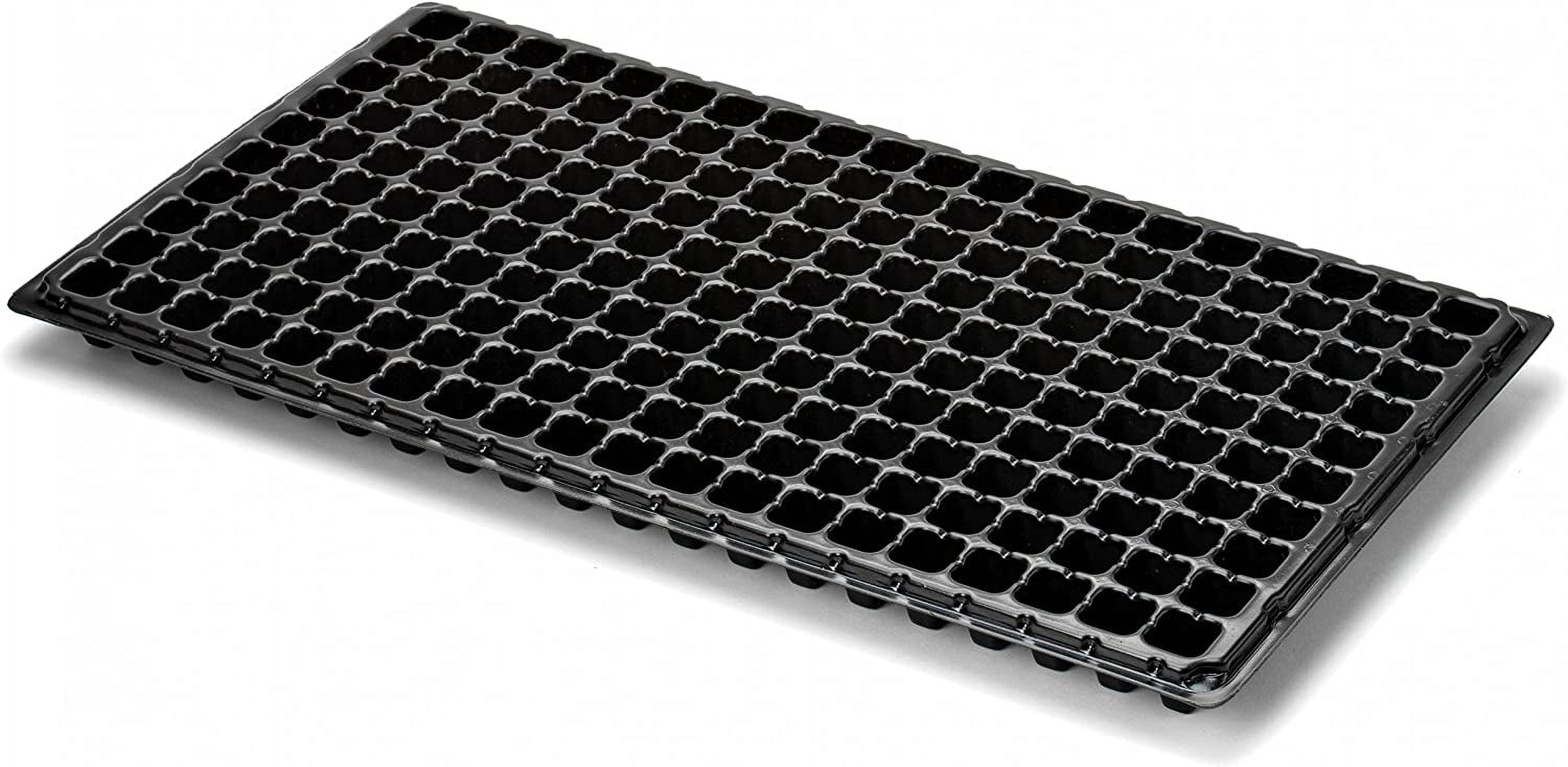 ZMSHOP 200 Cell Seedling Starter Trays Extra Strength 10 Pack - Seed Planting Insert Plug Tray, Soil & Hydroponics Plant Growing Plugs
