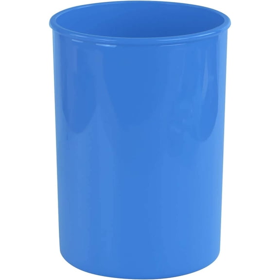 ZMSHOP Calypso Basics Utensil Holder - Azure BPA-Free Plastic Cookware Storage Crock for Kitchen & Office, Dishwasher Safe