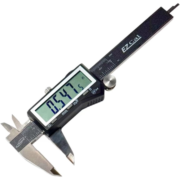 ZMSHOP Digital Caliper, Fractional/Inch/Metric, Large LCD